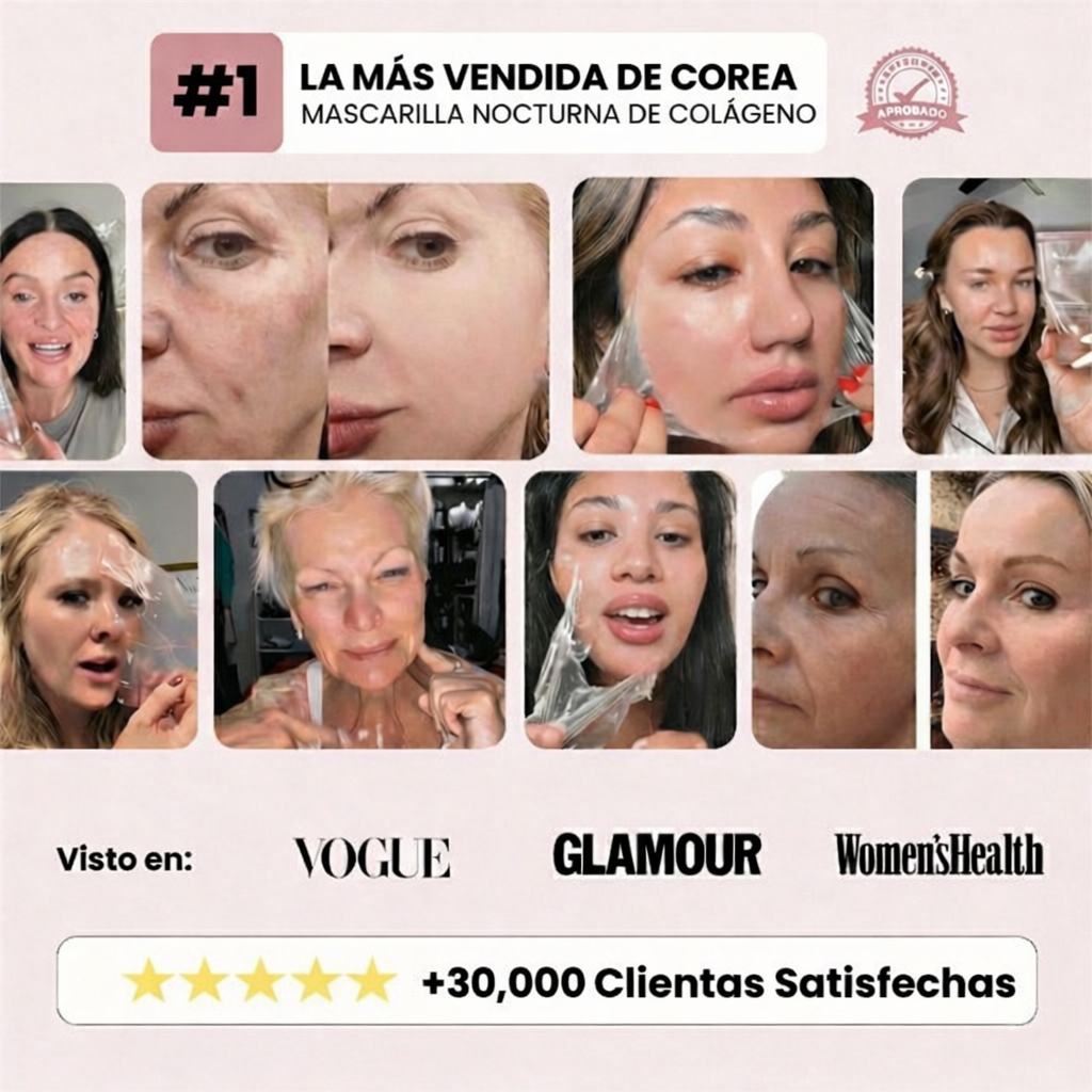 Mascarilla de Colágeno Piel de Porcelana